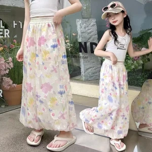 Quần bé gái mùa hè, quần áo mùa hè thời trang trẻ em kiểu mới dành cho trẻ trung niên trở lên