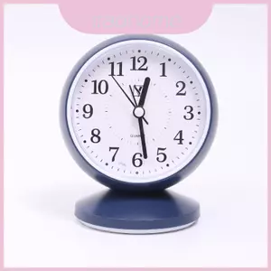 Đồng hồ báo thức để bàn tròn đơn giản và vuông có mặt số thủy tinh hữu cơ để trang trí ký túc xá phòng