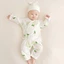Jumpsuit Cho Bé Mùa Hè Mỏng Nguyên Chất Cotton Sơ Sinh Bộ Đồ Ngủ Quần Áo Dài Tay Cho Bé Điều