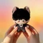 Deepspace And Love Búp bê sang trọng hình mèo đáng yêu 10cm có đuôi cố định dành cho người hâm mộ
