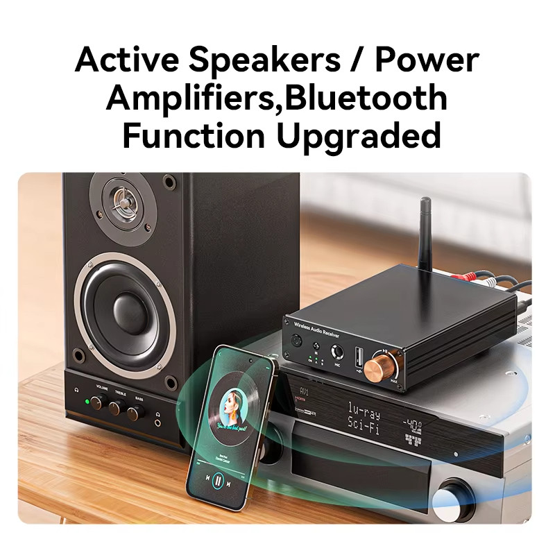[Sẵn sàng] Bộ thu âm thanh Bluetooth 6.0 Bộ chuyển đổi không dây âm thanh nổi 3,5 mm AUX RCA 6.5MM Karaoke USB U-Disk HIFI Lossless Âm nhạc cho loa ô tô