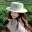 Mũ phẳng kiểu Pháp rỗng dành cho nữ, Mũ thời trang dệt rỗng phong cách mùa hè mới, Mũ chống nắng phong cách du lịch
