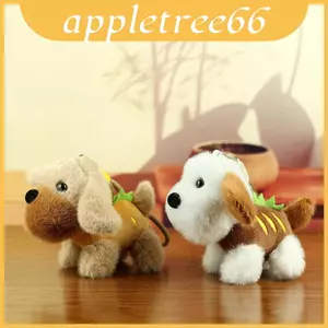 Chó Bánh Mì Pháp Sang Trọng Đồ Chơi Móc Khóa Với Pp Cotton Làm Đầy Thiết Kế Động Vật Đáng Yêu Cho Cá Nhân