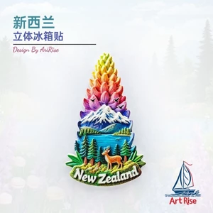 Nhãn dán từ tính hươu núi tuyết New Zealand Nhãn dán từ tính Tủ lạnh Nhãn dán hàng hóa từ tính
