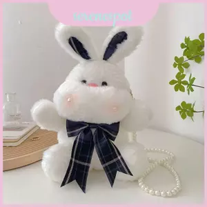Túi Mini sang trọng hình chú thỏ sang trọng đính ngọc trai cho nữ thời trang