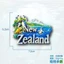 Nhãn dán từ tính hình chim cánh cụt bề mặt hồ tuyết New Zealand