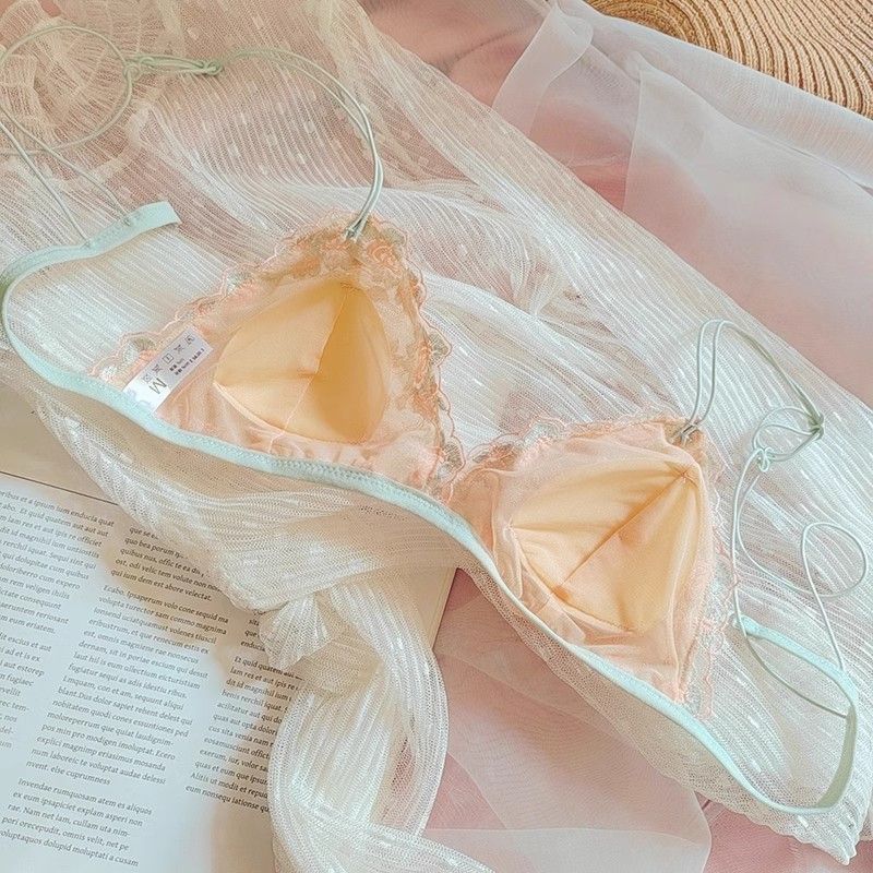 SIÊU ĐẸP - ÁO BRA SATIN VIỀN REN SIÊU ĐẸP