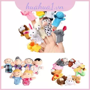Set 12 Con Rối Ngón Tay Hình Động Vật Đáng Yêu