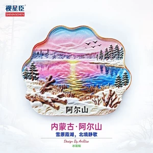 Nhãn dán từ tính Alpine Tianchi bên trong Mông Cổ