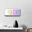 Đồng hồ báo thức kỹ thuật số tối giản có đèn Led có bề mặt gương và màn hình hiển thị 24 giờ sử dụng cho gia đình