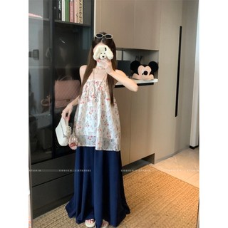 French Floral Tube Top Women's Summer New Style Stunning Small Shirt Wrapped Breast Seaside R