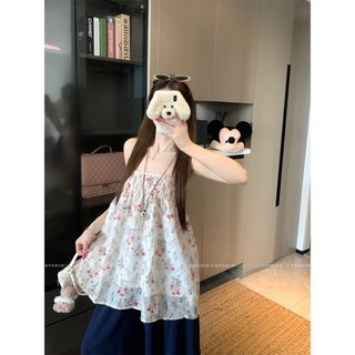 French Floral Tube Top Women's Summer New Style Stunning Small Shirt Wrapped Breast Seaside R