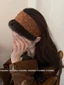 Ngôi Sao Xanh Phiên Bản Rộng Dây Đeo Đầu Cho Nữ Mới Hàng Ngày Cao Áp Đầu Lâu Đầu Đa Năng Mũ Đợ