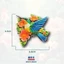 Nhãn dán từ tính chim ruồi Costa Rica
