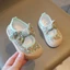 Giày vải thông thường đế mềm cho bé gái mùa xuân thu, giày trẻ em mẫu giáo Velcro thoáng khí