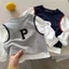 Hai mẫu áo thun dài tay cotton nguyên chất cho bé trai và bé gái, áo phối màu mới cho trẻ em