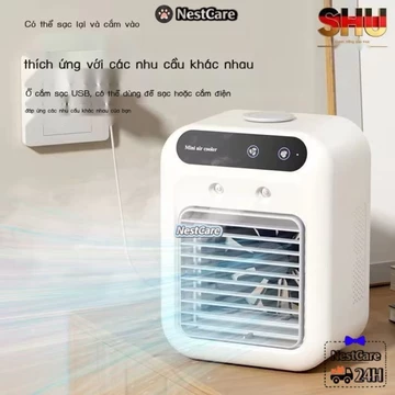 Mùa hè mới quạt làm mát nhà ký túc xá văn phòng phun tạo ẩm làm mát không khí mini quạt nhỏ quạt để