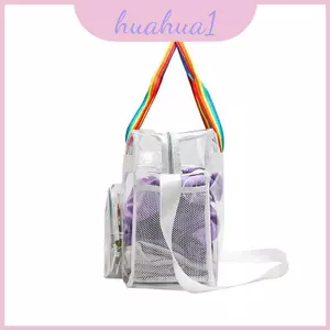Jelly Tote Pvc có nội thất không lót và túi ngoài 3d để tập thể dục và đi biển