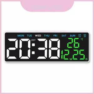 Đồng hồ để bàn Led điện tử có nhiệt độ và màn hình Moonphase để sử dụng văn phòng tại nhà