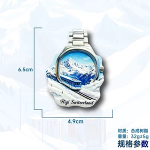 Đồng hồ xe lửa leo núi tuyết Thụy Sĩ Thụy Sĩ Nhãn dán từ tính