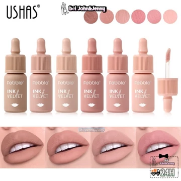 Chai nhỏ dạng kem lì Son tint dạng lỏng Son môi màu nude phong cách Âu Mỹ Son tint bền màu hàng ngà