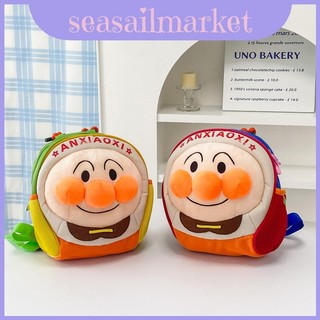 Ba lô Anpanman Kids có họa tiết hoạt hình và chất liệu thoáng khí để sử dụng hàng ngày