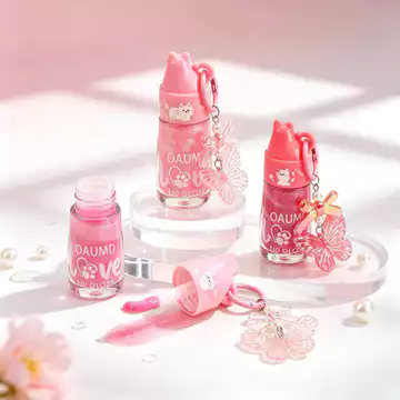 Mặt Dây Chuyền Bướm Son Bóng Trong Suốt Nước Bóng Thạch Son Dầu Son Bóng Mặt Dây Chuyền Di Động Son Bóng Ngoại Thương