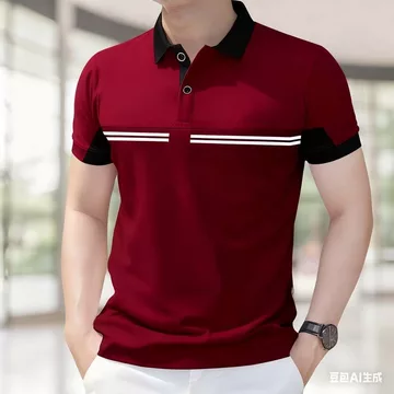 Áo Polo Nam Cho Nam Quần Áo Thể Thao Phong Cách Áo Sơ Mi Polo Quần Áo Áo Áo Sơ Mi Polo Dân Tộc Oversize Họa Tiết Retro Ngoài Trời Dạo Phố 58a