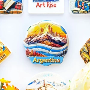 Bóng đá Argentina Golden Mountain Forest Nhãn dán từ tính Tủ lạnh Hàng hóa từ tính