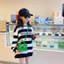 Ví Mini hợp thời trang cho bé gái với chất liệu Pu và họa tiết ca rô để mặc thường ngày