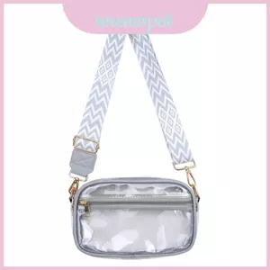 Túi đeo chéo Pvc có chất liệu chống thấm nước và dệt sọc để sử dụng thông thường hàng ngày cho nam giới