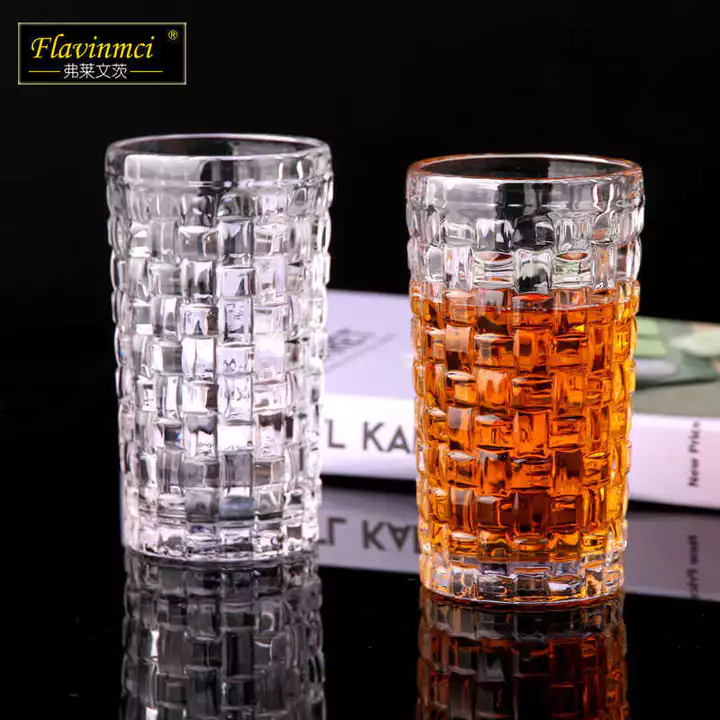 Kính dệt Thủy Tinh Rượu Thủy Tinh Whisky Thủy Tinh Rượu Thủy Tinh Sáng Tạo Nước Uống Lạnh Thủy Tinh Hộ Gia Đình Nổi Nước Thủy Tinh