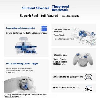 Tay cầm điều khiển Flydigi Direwolf 4 Hall Linear Trigger Force cho Windows Android IOS Switch