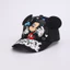 Mũ bóng chày họa tiết động vật chuột Mickey cho trẻ em có vành cong và vải nhẹ