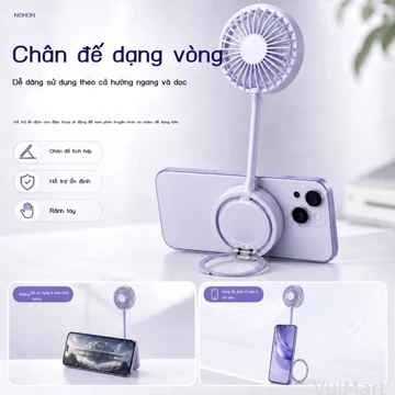 Quạt Noxi điện thoại di động quạt hút từ tính cầm tay nhỏ cầm tay sạc USB sinh viên trò chơi phim t