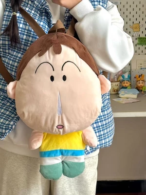 Ba lô búp bê hoạt hình cao cấp theo phong cách Hồng Kông Crayon Shin-chan dễ thương Nước mũi và