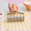 Bánh xe Pizza bằng thép không gỉ nhiều cánh có tay cầm bằng gỗ cho nhà bếp và mục đích quà tặng
