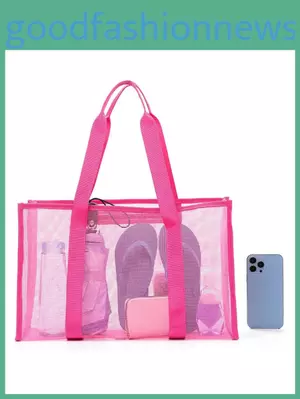 Túi Tote đi biển bằng vải Polyester cỡ lớn có thể mở và kỳ nghỉ bên trong cho túi