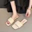 Dép bện nữ, dép mặc ngoài mùa hè thời trang nữ, size lớn, dép đế phẳng đa năng