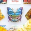 Qinghai hình con bướm Lake Prairie Yak Phong cảnh Nhãn dán từ tính Tủ lạnh Hàng hóa từ tính