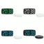 Đồng hồ báo thức nhỏ gọn Led kỹ thuật số có lịch và đèn ngủ cho phòng ngủ trang trí hiện đại
