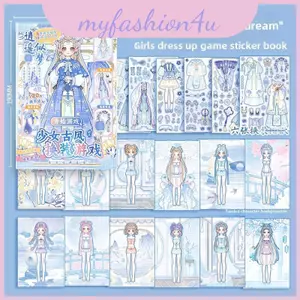 Paper Girl Handmade Dress Up Sticker Album Dành Cho Trẻ Em Cảnh Sáng Tạo Thủ Công Chơi Và