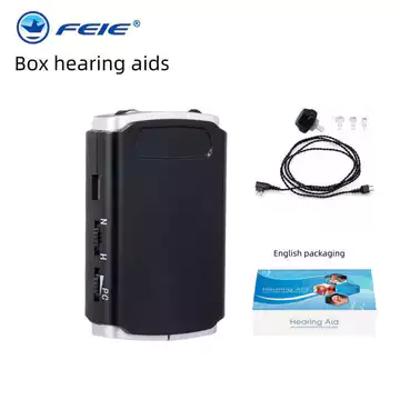 Hộp đựng người cao tuổi Flying Goose Máy trợ thính hai dây công suất cao có dây hai dây Máy trợ thính công suất cao Máy trợ chữa bệnh