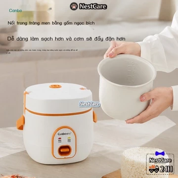 Nồi cơm điện nhỏ nồi cơm điện gia đình mini ký túc xá sinh viên nồi cơm điện 1-2 người nồi cơm điện