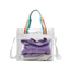 Jelly Tote Pvc có nội thất không lót và túi ngoài 3d để tập thể dục và đi biển