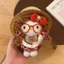 gói mặt dây chuyền Kitty búp bê tóc xoăn gấu búp bê Hello Kitty mặt dây chuyền búp bê móc khóa q