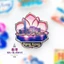 Nhãn dán từ tính lưu niệm Bauhinia Hồng Kông