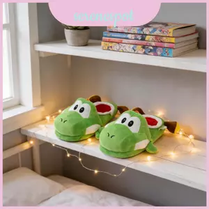 Dép đi trong nhà gia đình hoạt hình Yoshi Mario có đế đệm để thoải mái tại nhà