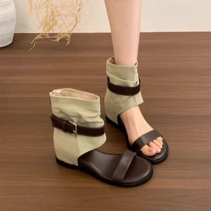 Giày sandal tăng chiều cao dành cho nữ dưới tuổi đa năng phong cách mới nổi tiếng trên Internet