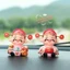 Tượng thần tài truyền thống bằng nhựa có đầu xoay để tổ chức lễ kỷ niệm và văn hóa